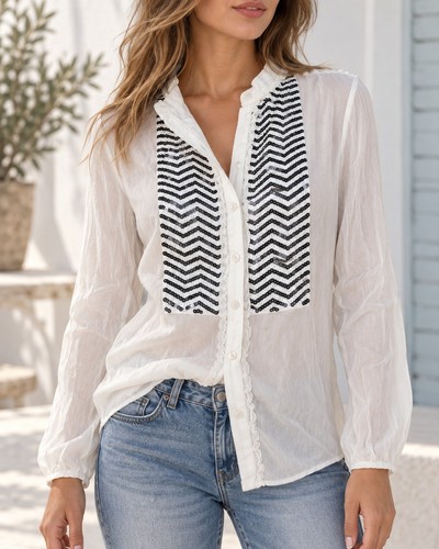 Heine bluse damen creme weiß - bluse,