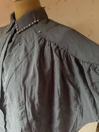 Heine strass bluse grau neu - heine,