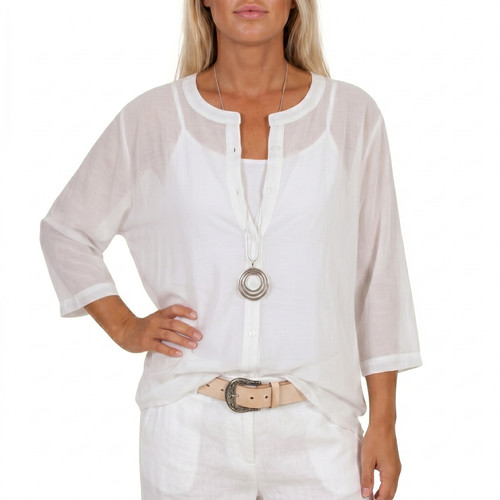 Heine chiffon bluse mit - bluse,